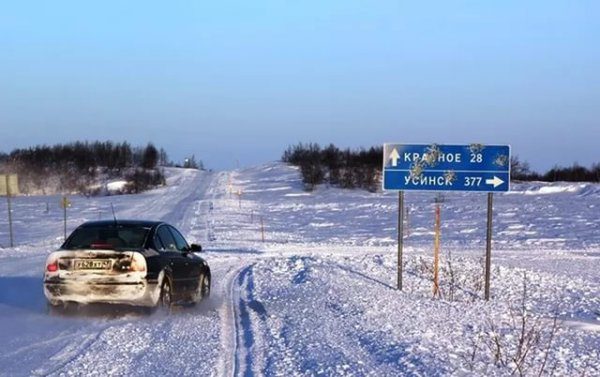 Трасса Усинск-Нарьян-Мар.