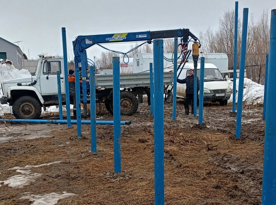 устройство свайного основания.