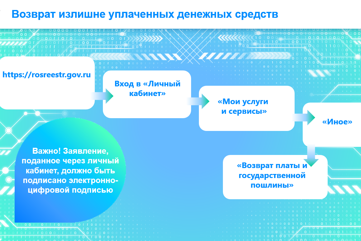 Как подать заявление о возврате излишне уплаченных денежных средств, не выходя из дома?.