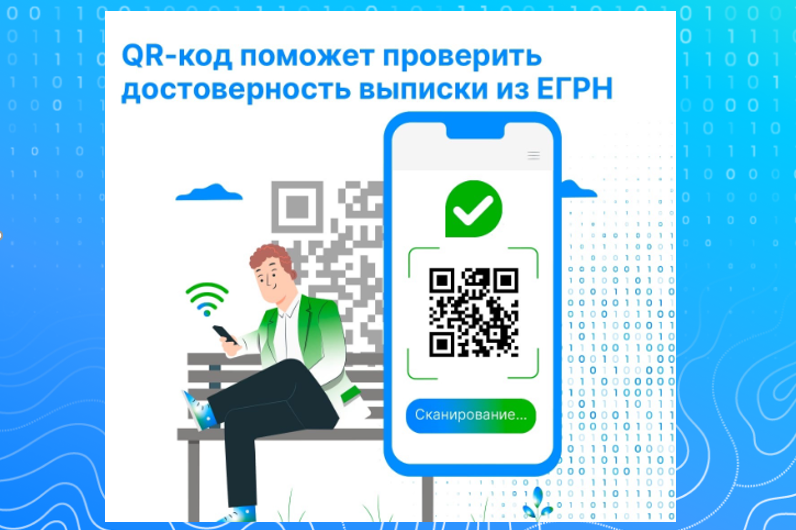 QR- код Росреестра – цифровой инструмент, который помогает проверить подлинность выписки из ЕГРН.