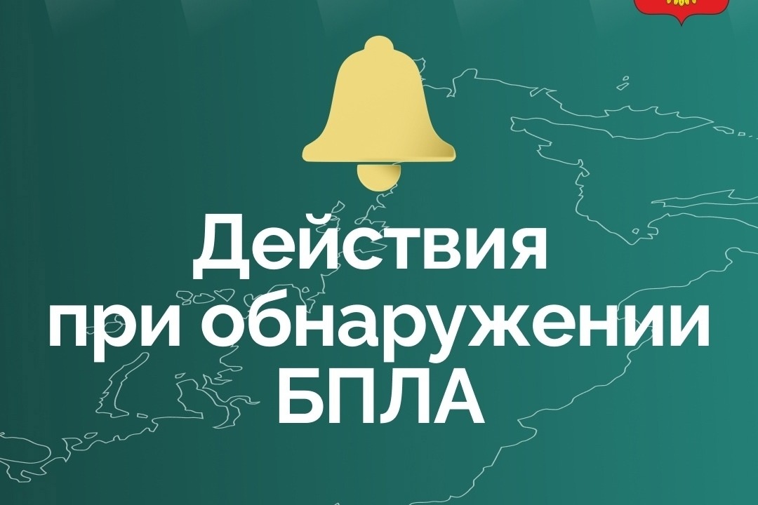надпись "действия при обнаружении БПЛА".