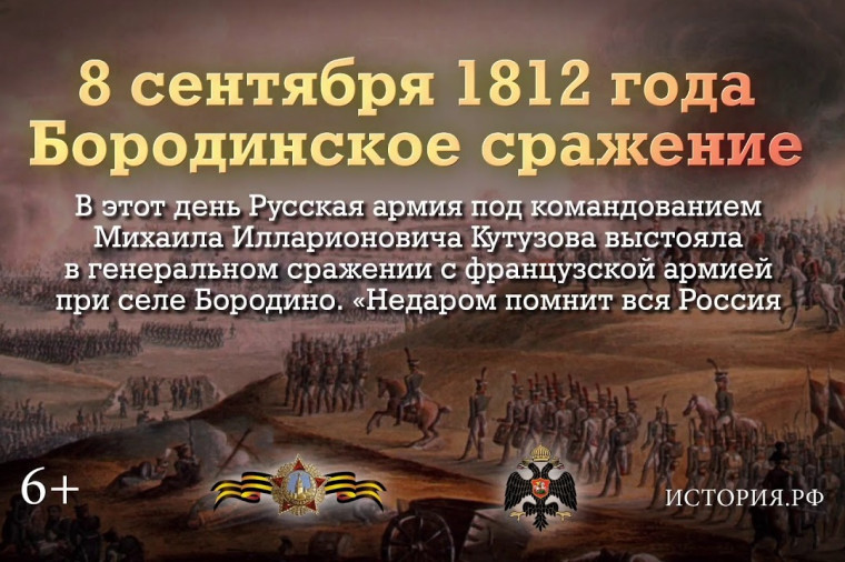 8 сентября - День воинской славы России. 8 сентября - День воинской славы России.