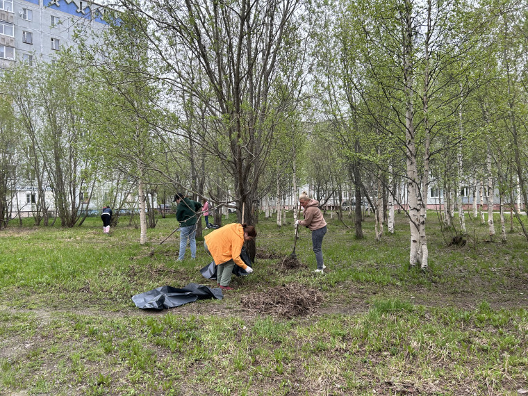 В Усинске прошел второй этап городского субботника.